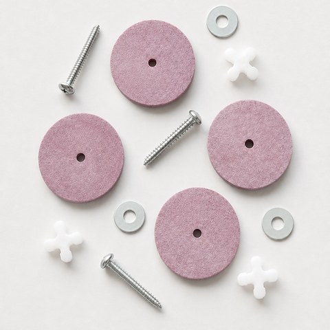 Jointing discs, screws, and cotter pins used for fully jointed limbs